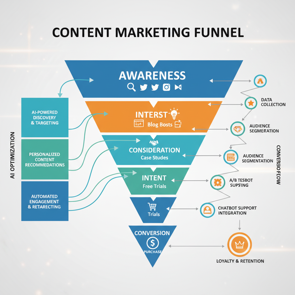 コンテンツマーケティング AI ファネル